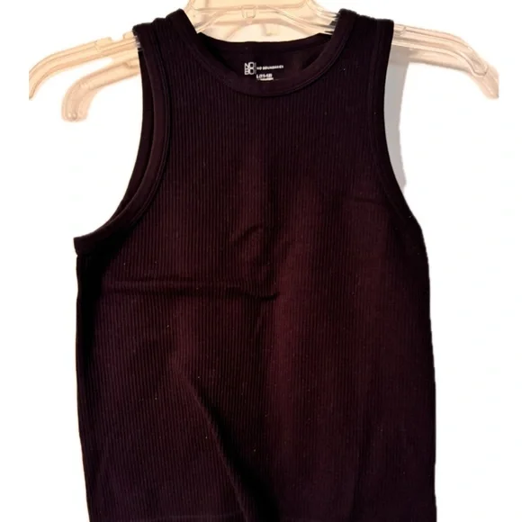 Women’s Ribbed Tank Tops - Black, Cream, Blue, Brown Size Large - Picture 2 of 9